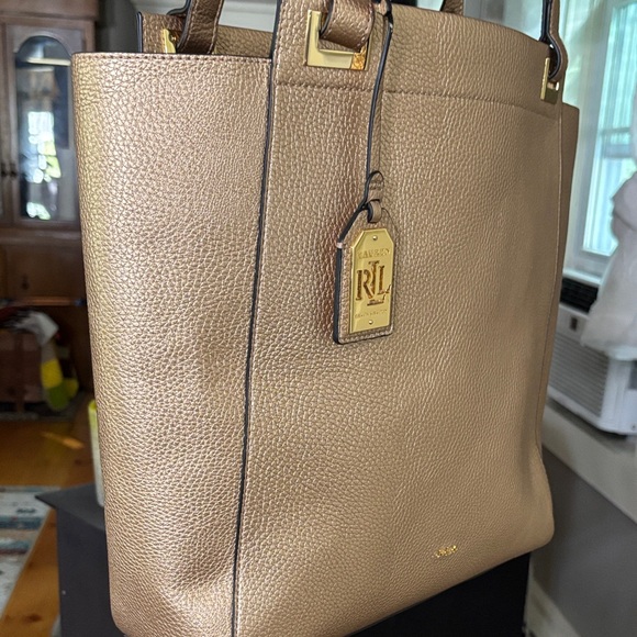 Ralph Lauren Gold Women's Tote Bag - Picture 1 of 16